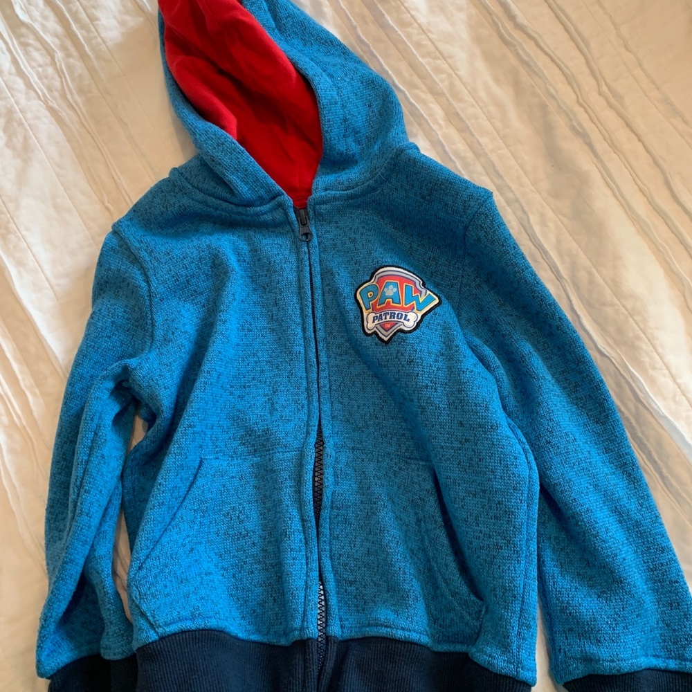 Paw patrol zip up sweatshirt